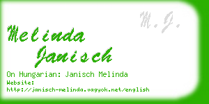 melinda janisch business card